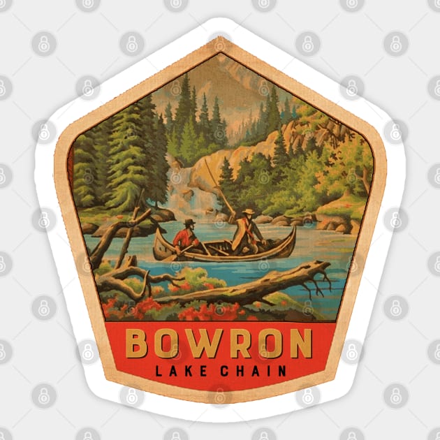 Bowron Lake Chain Canada Sticker by Midcenturydave